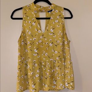 Floral peplum blouse